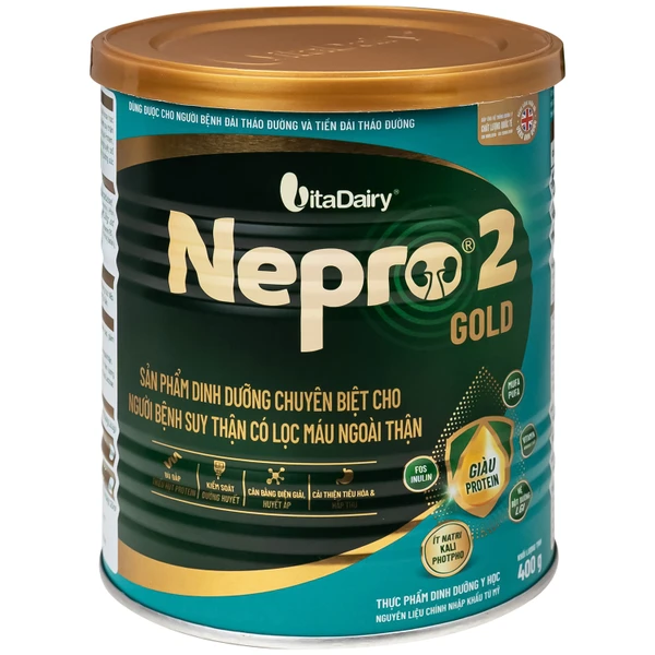 Sữa bổ sung dinh dưỡng người bệnh suy thận Nepro 2 Gold (400g)
