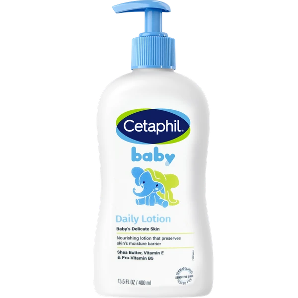 Sữa dưỡng ẩm toàn thân cho bé Cetaphil Baby Daily Lotion Face and Body làm mềm da, không gây kích ứng da (400ml)
