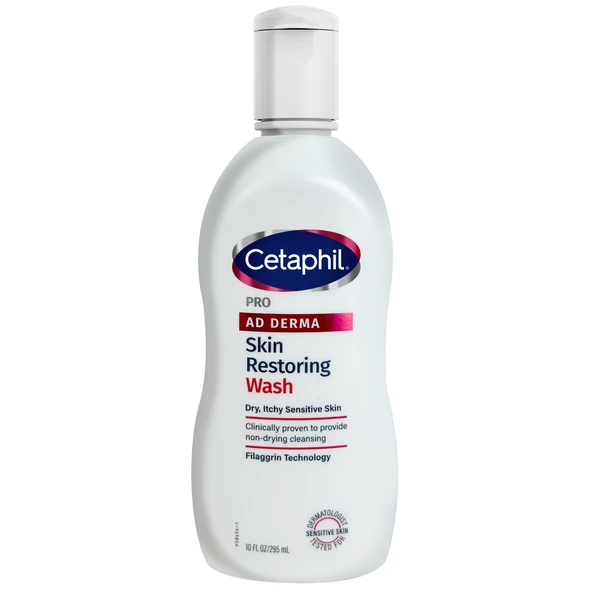 Sữa tắm cho da chàm và da khô Cetaphil Pro Ad Derma Skin Restoring Wash 295ml