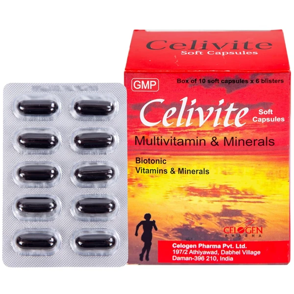 Thuốc Celivite Celogen Pharma bổ sung vitamin và khoáng chất (6 vỉ x 10 viên)
