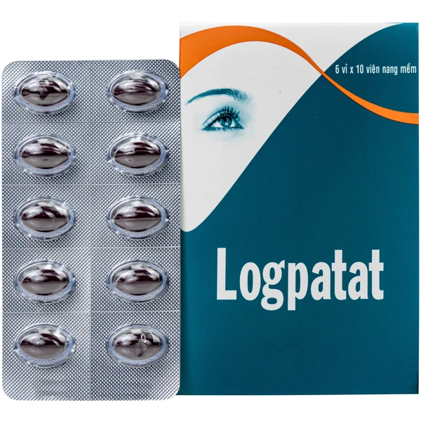 Viên nang mềm Logpatat Phil Inter hỗ trợ điều trị bệnh lý về mắt, cận thị, quáng gà (6 vỉ x 10 viên)