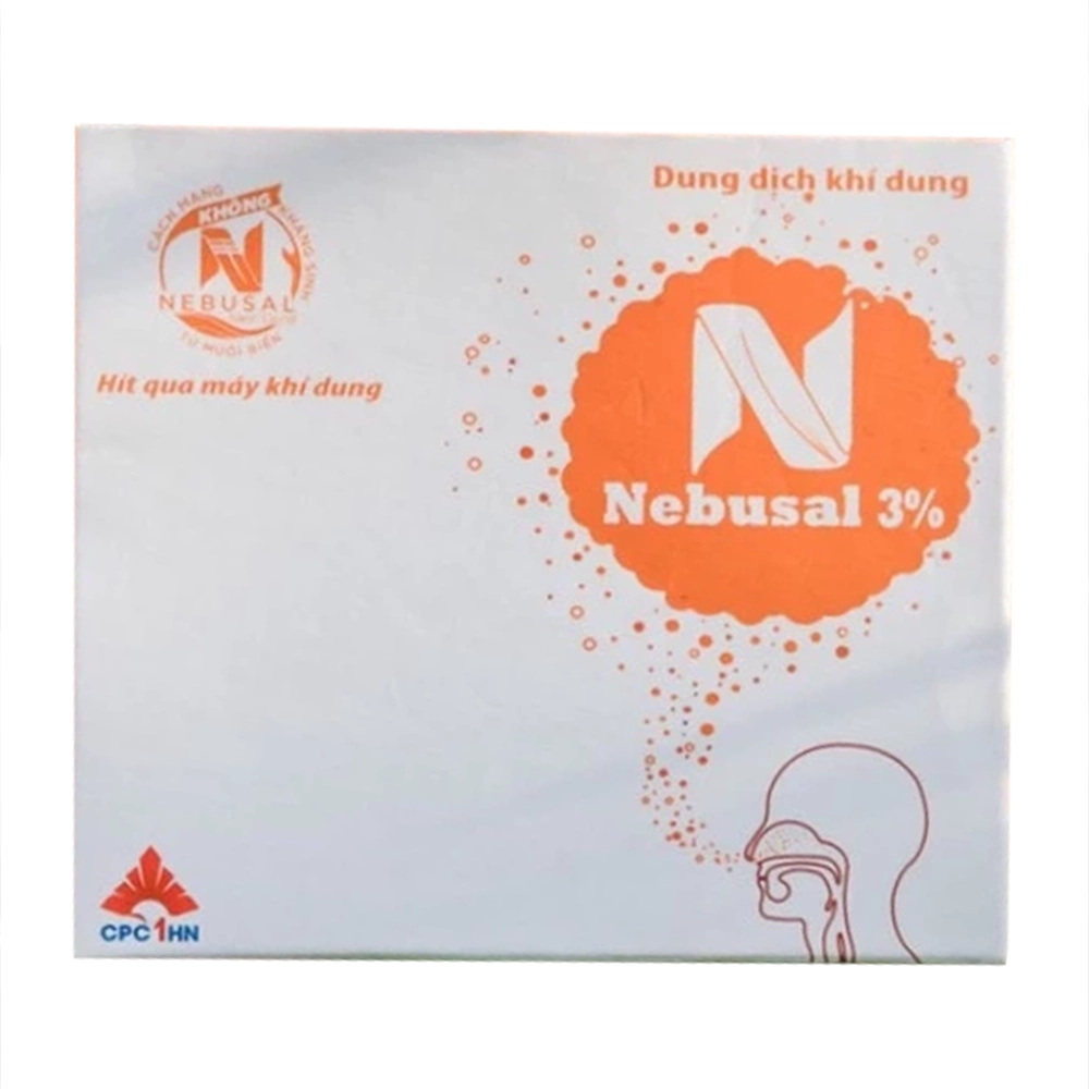 Hình ảnh Dung dịch khí dung Nebusal 3% CPC1HN dùng để hít qua máy khí dung (1 vỉ x 5 ống)
