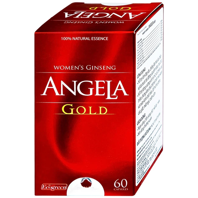 Sâm Angela Gold Ecogreen (Hộp 60 Viên) | Cải thiện sinh lý nữ