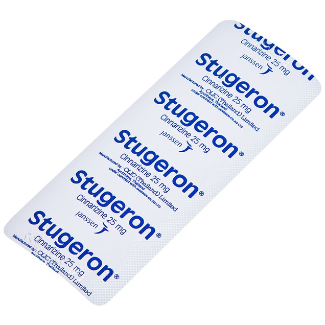 Thuốc Stugeron 25mg Janssen điều trị rối loạn tuần hoàn não