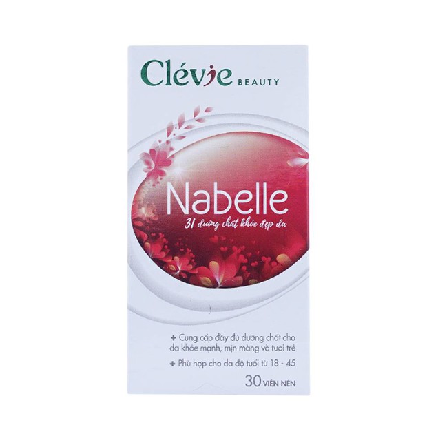 Viên uống Nabelle CLévie đỏ bổ sung dưỡng chất khỏe đẹp da