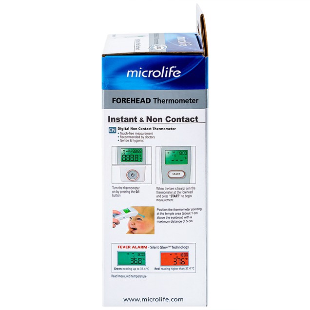 Nhiệt kế hồng ngoại Microlife FR1MF1 đo không chạm, nhanh, an toàn và chính xác