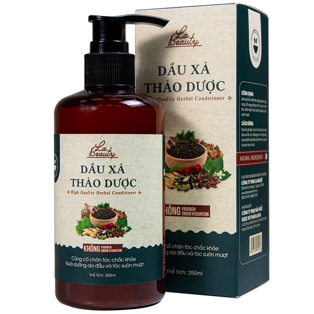 Dầu xả thảo dược La Beauty củng cố chân tóc chắc khỏe, suôn mượt và ngăn ngừa gãy rụng (250ml)