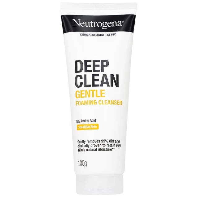 Sữa rửa mặt Neutrogena Deep Clean Gentle Foaming Cleanser dưỡng ẩm (100g)