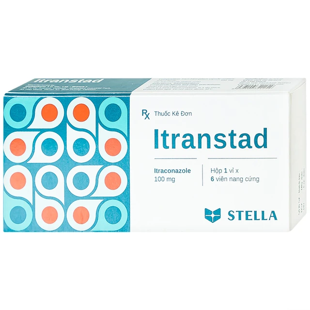 Itranstad 100mg: Thuốc kháng nấm, trị nấm da, lang ben