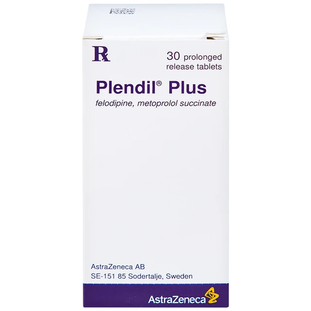 Thuốc Plendil Plus AstraZeneca viên trị tăng huyết áp (30 viên)