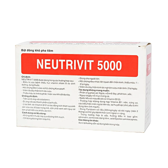 Thuốc pha tiêm NEUTRIVIT 5000 Bidiphar trị viêm thần kinh