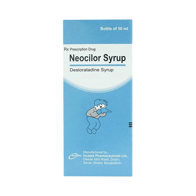 Neocilor Syrup chai 50Ml trị viêm mũi dị ứng theo mùa