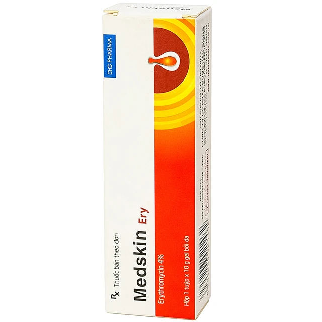 Gel trị mụn Medskin Ery 10G trong điều trị tại chỗ mụn