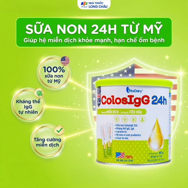 Sữa Colosigg 24h tăng cường miễn dịch và tiêu hóa