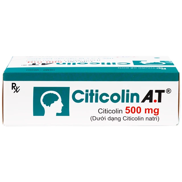 Citicolin A.T 500mg: Thuốc điều trị tai biến, suy giảm trí nhớ