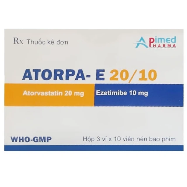 Thuốc Atorpa-E 20/10 Apimed phòng ngừa bệnh tim mạch và tăng ...