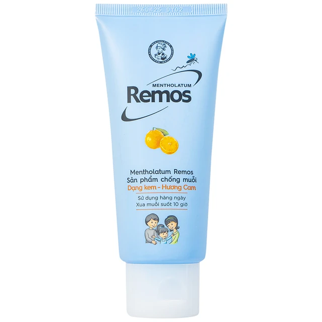 Kem chống muỗi Remos Rohto hương cam (70g) - Long Châu