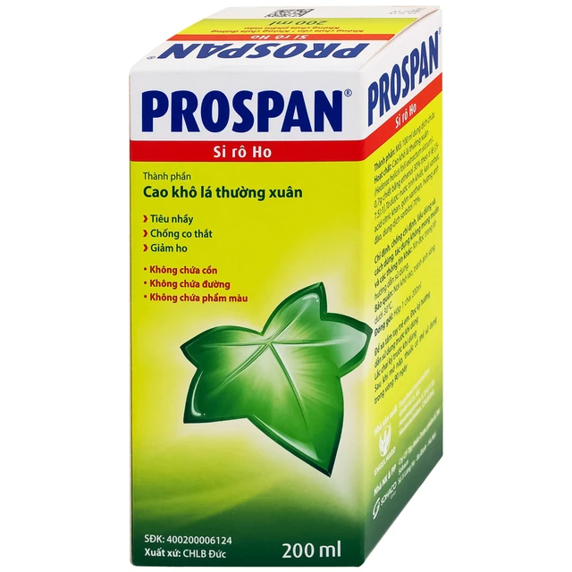 Thuốc Prospan Engelhard điều trị viêm phế quản mạn tính 200ml