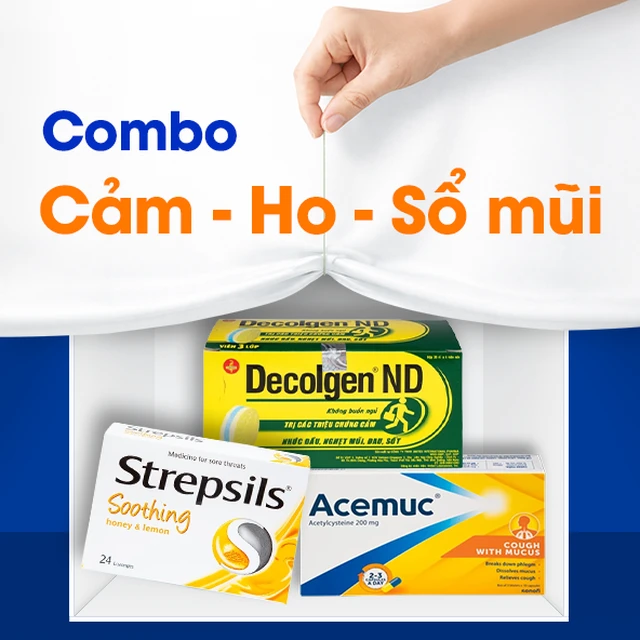 Nhóm sản phẩm giảm cảm ho sổ mũi người lớn