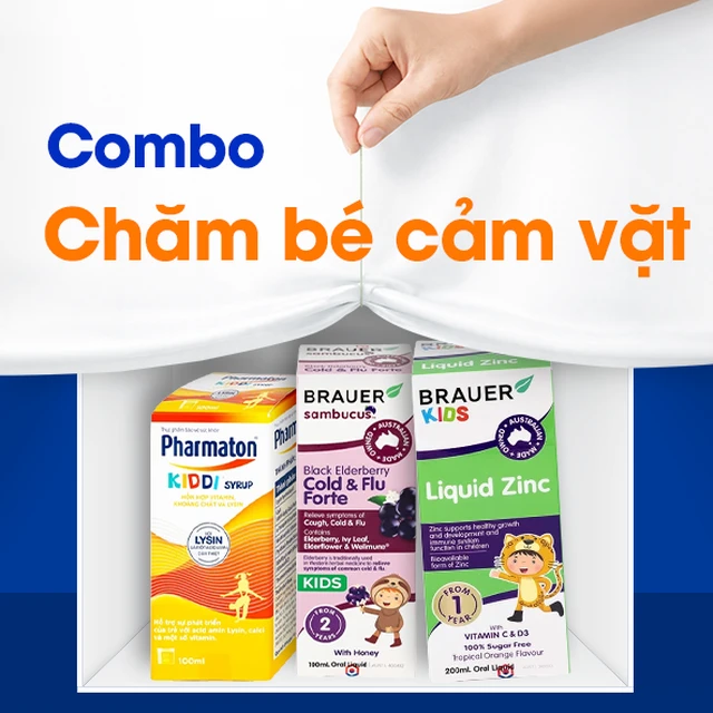 Nhóm sản phẩm giảm cảm ho sổ mũi cho bé