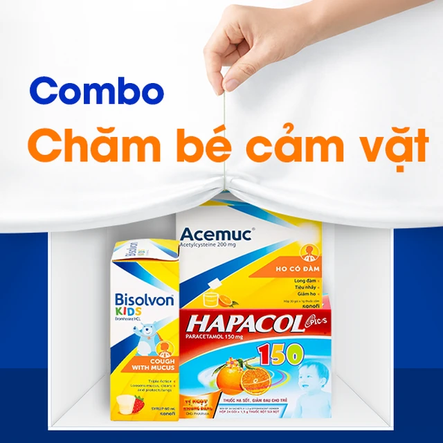 Nhóm sản phẩm giảm cảm ho sổ mũi cho bé