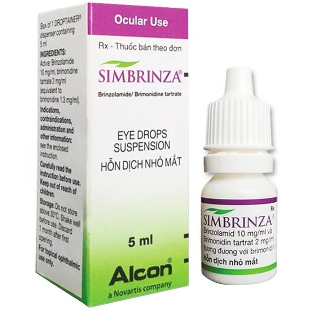 Thuốc nhỏ mắt Simbrinza Novartis hỗ trợ giảm áp lực nội nhãn (5ml ...