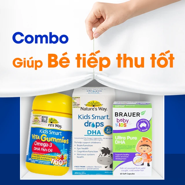 Nhóm sản phẩm hỗ trợ bé tăng tiếp thu, học tập