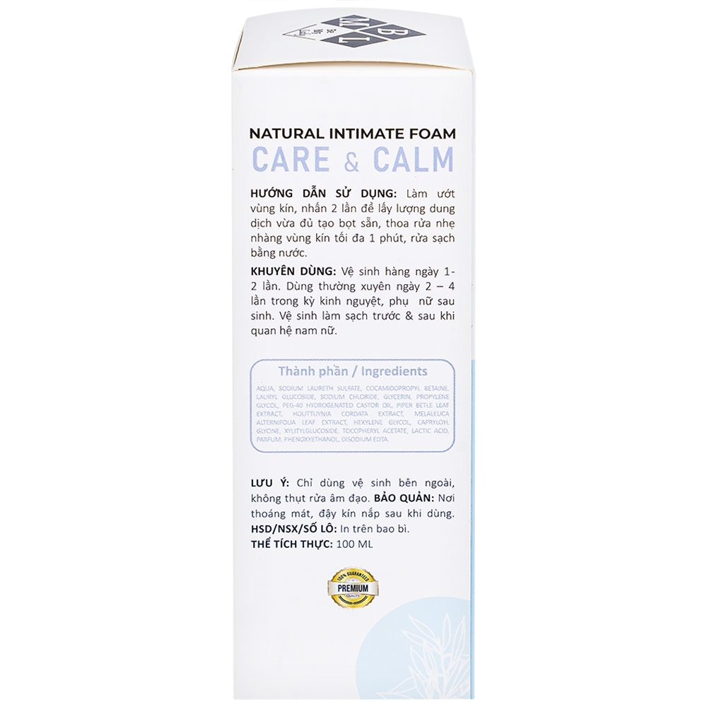 Hình ảnh Dung dịch vệ sinh phụ nữ dạng bọt Daily Lady Care And Calm vệ sinh cơ quan sinh dục, khử mùi hôi (100ml)