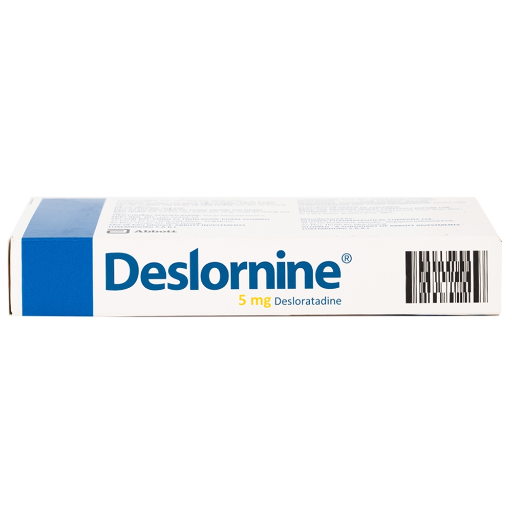Hình ảnh Thuốc Deslornine 5mg Abbott Làm giảm các triệu chứng hắt hơi, chảy mũi, mày đay (1 vỉ x 10 viên)
