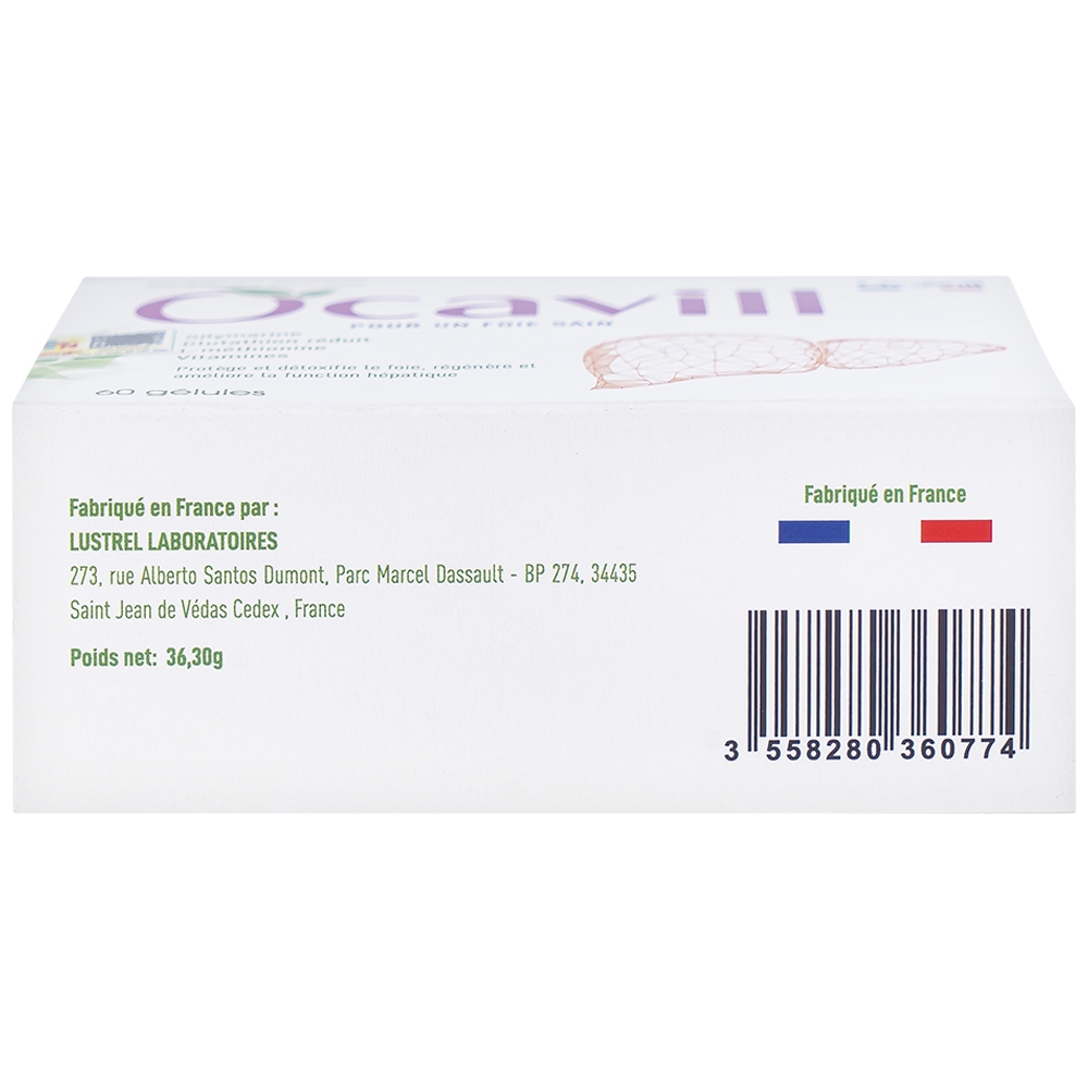 Hình ảnh Viên uống Ocavill hỗ trợ tăng cường chức năng gan, giải độc gan, bảo vệ gan (4 vỉ x 15 viên)