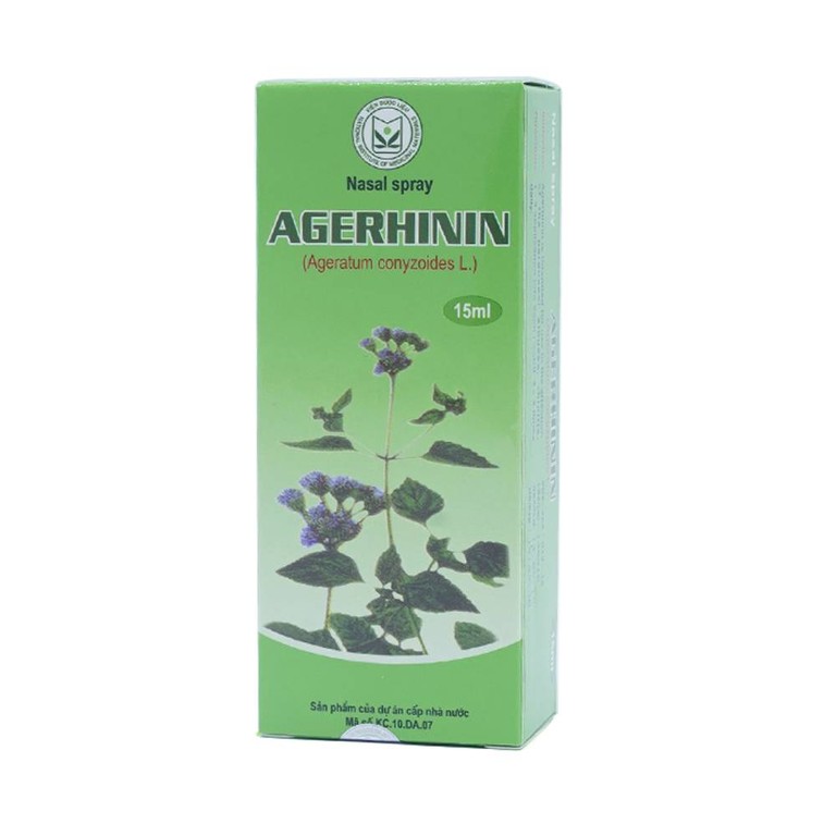 Thuốc xịt mũi Agerhinin điều trị viêm mũi nhiễm trùng, viêm mũi, viêm xoang dị ứng (15ml)