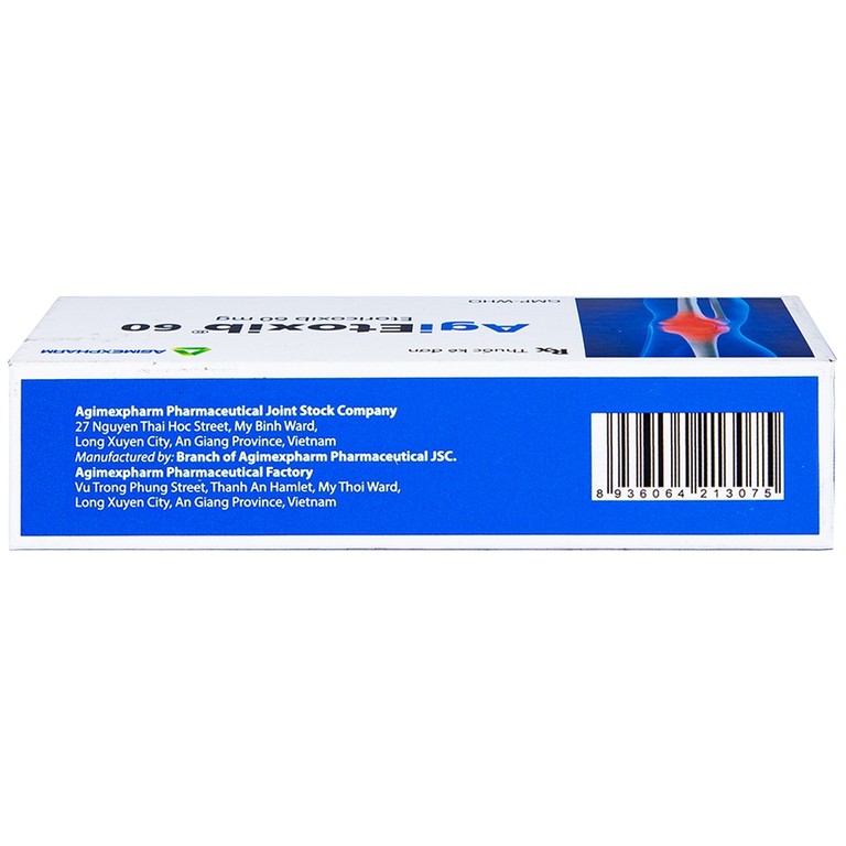Thuốc Agietoxib 60 Agimexpharm điều trị viêm xương khớp (3 vỉ x 10 viên)