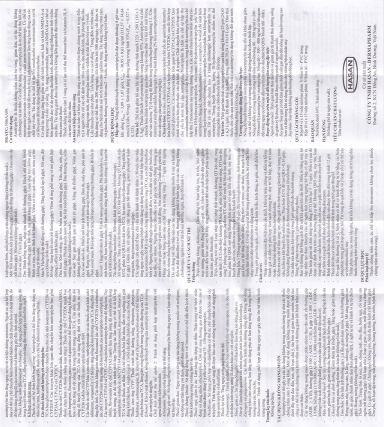 Thuốc Amilavil 10mg Hasan điều trị trầm cảm, đau thần kinh (4 vỉ  x 15 viên)