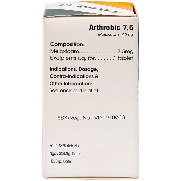 Thuốc Arthrobic 7.5 Mekophar điều trị viêm đau xương khớp, viêm khớp dạng thấp (50 viên)