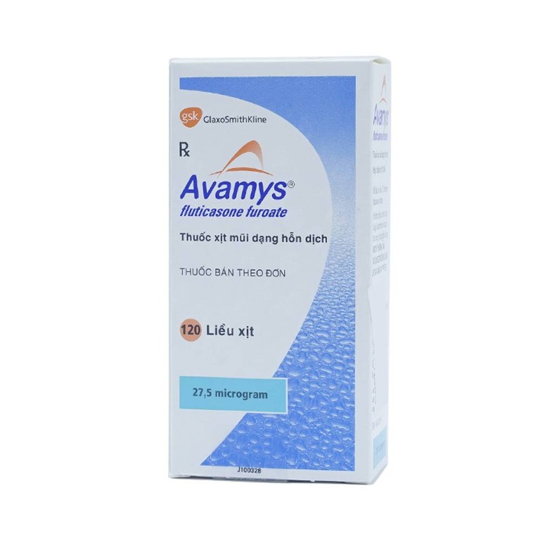 Thuốc xịt mũi Avamys 27.5mcg GSK điều trị chảy nước mũi, xung huyết mũi (120 liều xịt)