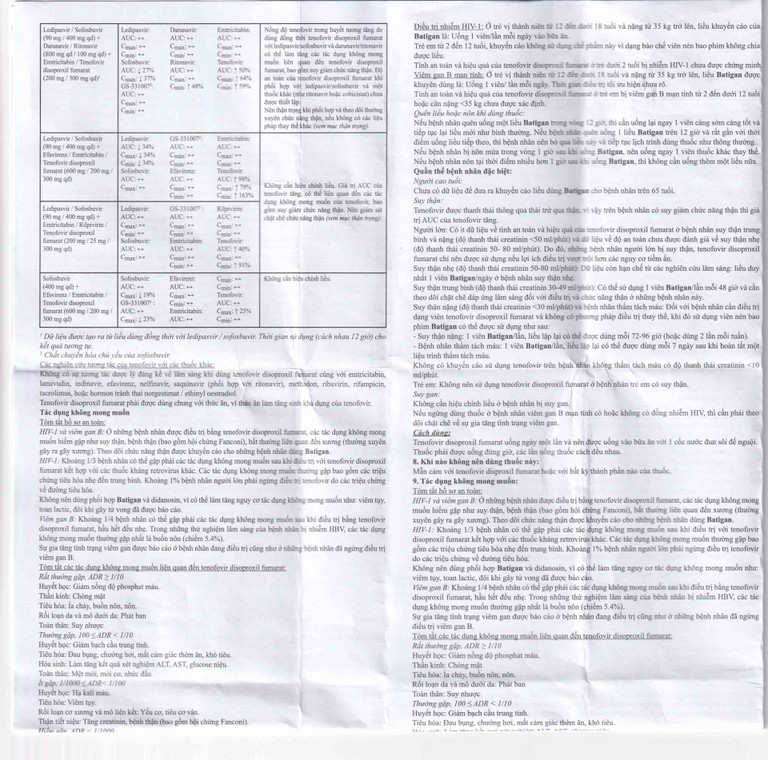 Thuốc Batigan 300mg Phương Đông hỗ trợ điều trị nhiễm HIV-1, viêm gan B mạn tính (3 vỉ x 10 viên)