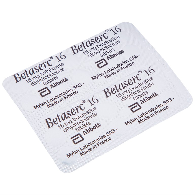 Thuốc Betaserc 16mg Abbott điều trị rối loạn tiền đình (3 vỉ x 20 viên)
