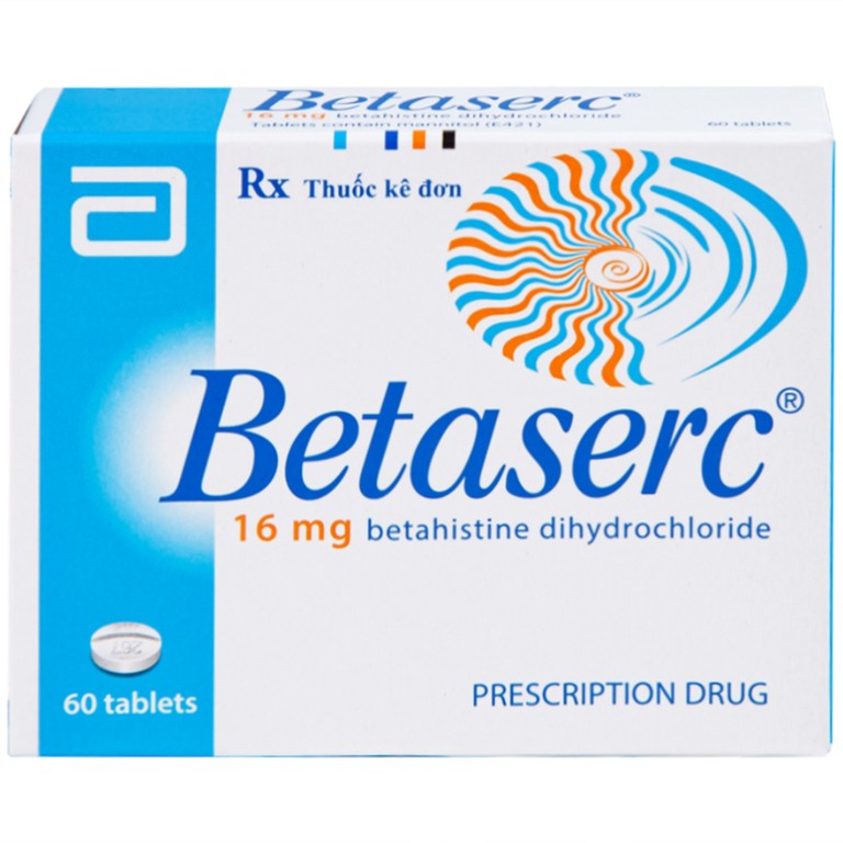 Thuốc Betaserc 16mg Abbott điều trị rối loạn tiền đình (3 vỉ x 20 viên)