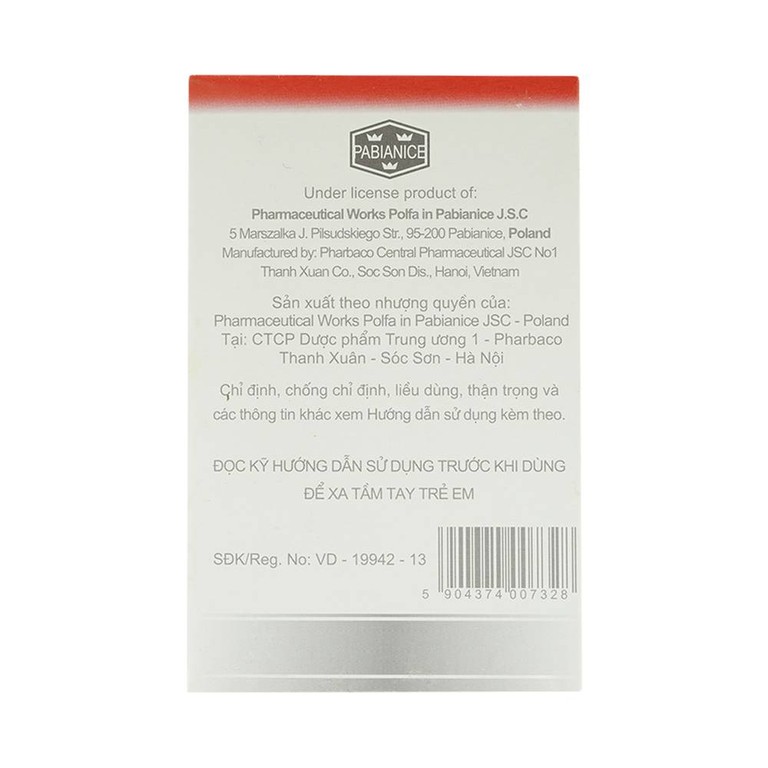 Thuốc Biseptol Pharbaco điều trị nhiễm khuẩn do các vi khuẩn nhạy cảm (1 vỉ x 20 viên)