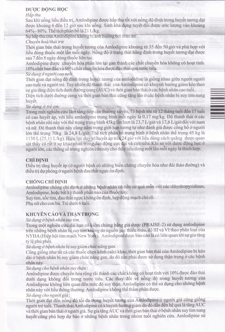 Thuốc Bluepine Bluepharma điều trị tăng huyết áp (6 vỉ x 10 viên) 