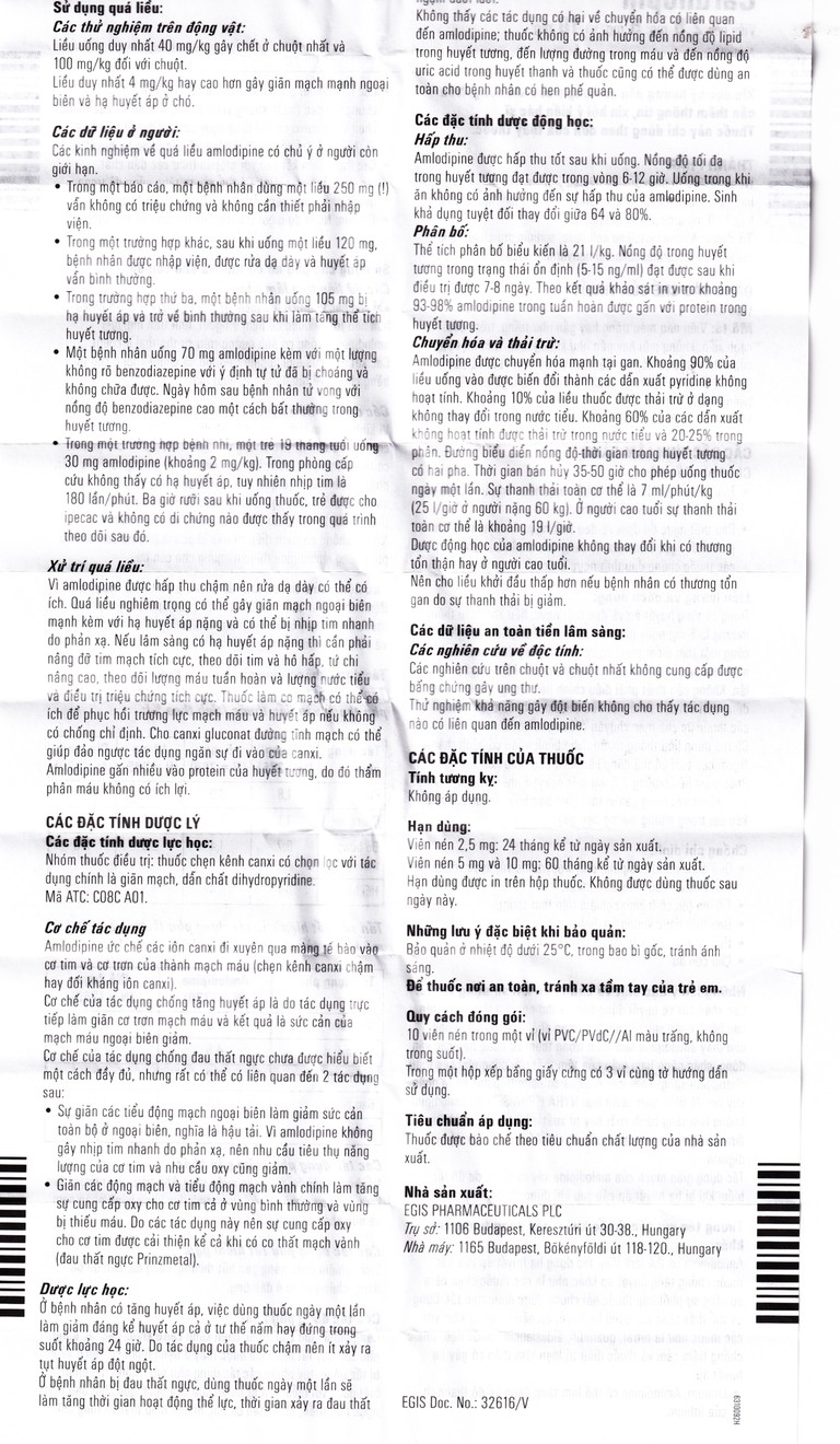 Thuốc Cardilopin 5mg Egis Pharma điều trị tăng huyết áp, đau thắt ngực (3 vỉ x 10 viên)