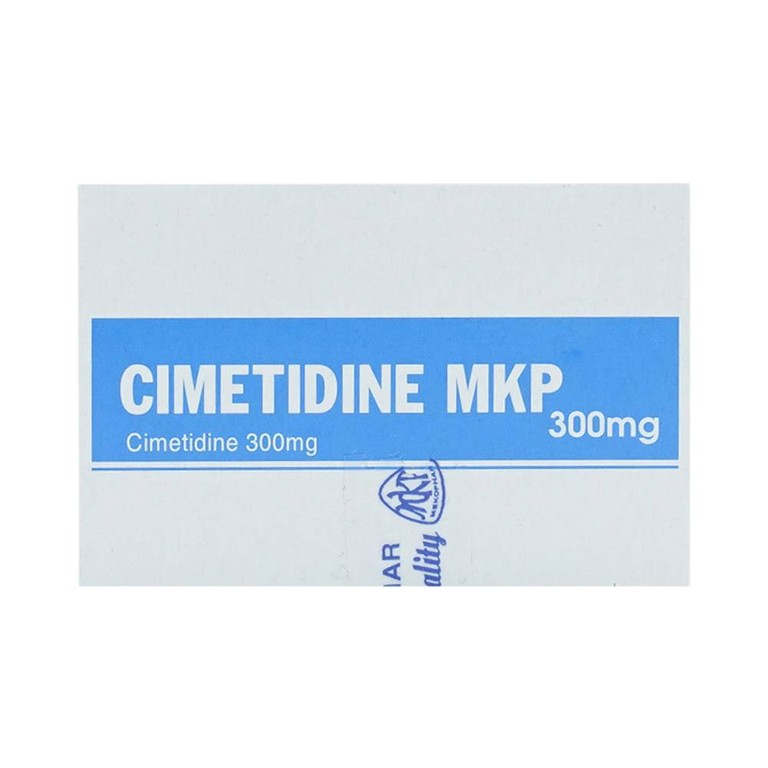 Thuốc Cimetidine MKP 300mg Mekophar điều trị ngắn hạn loét dạ dày, tá tràng tiến triển (10 vỉ x 10 viên)