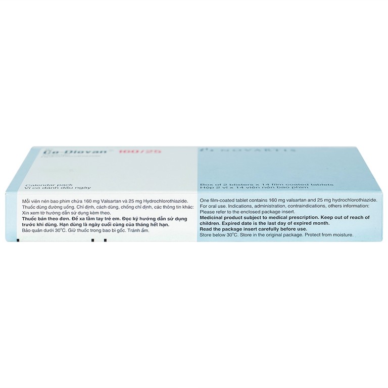 Thuốc Codiovan 160mg/25mg Novartis điều trị tăng huyết áp (2 vỉ x 14 viên)