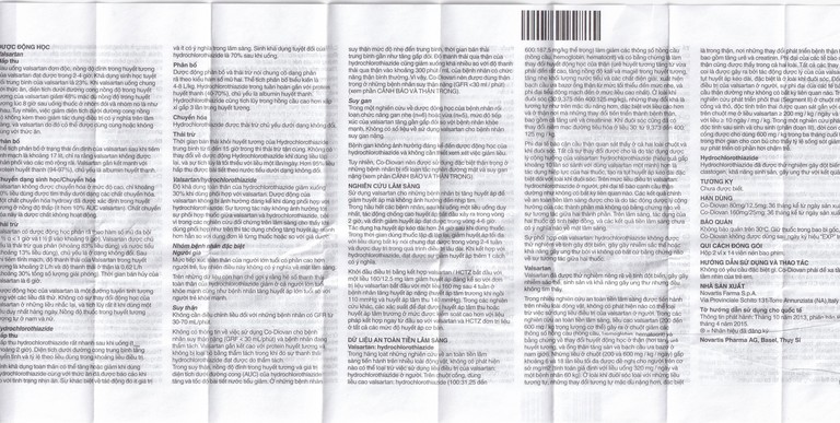 Thuốc Codiovan 80mg/12.5mg Novartis điều trị tăng huyết áp (2 vỉ x 14 viên)