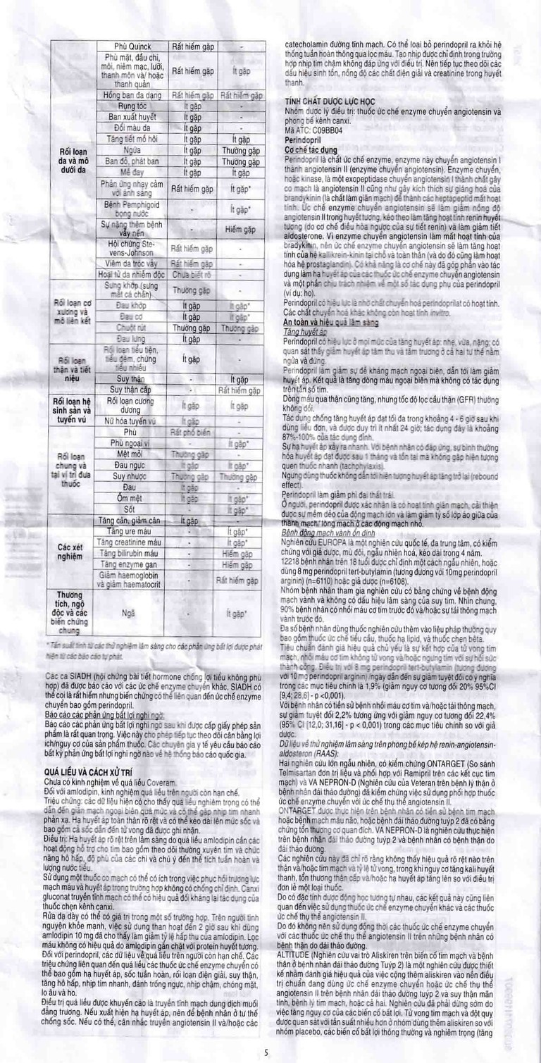 Thuốc Coveram 10mg/10mg Servier điều trị tăng huyết áp (30 viên)