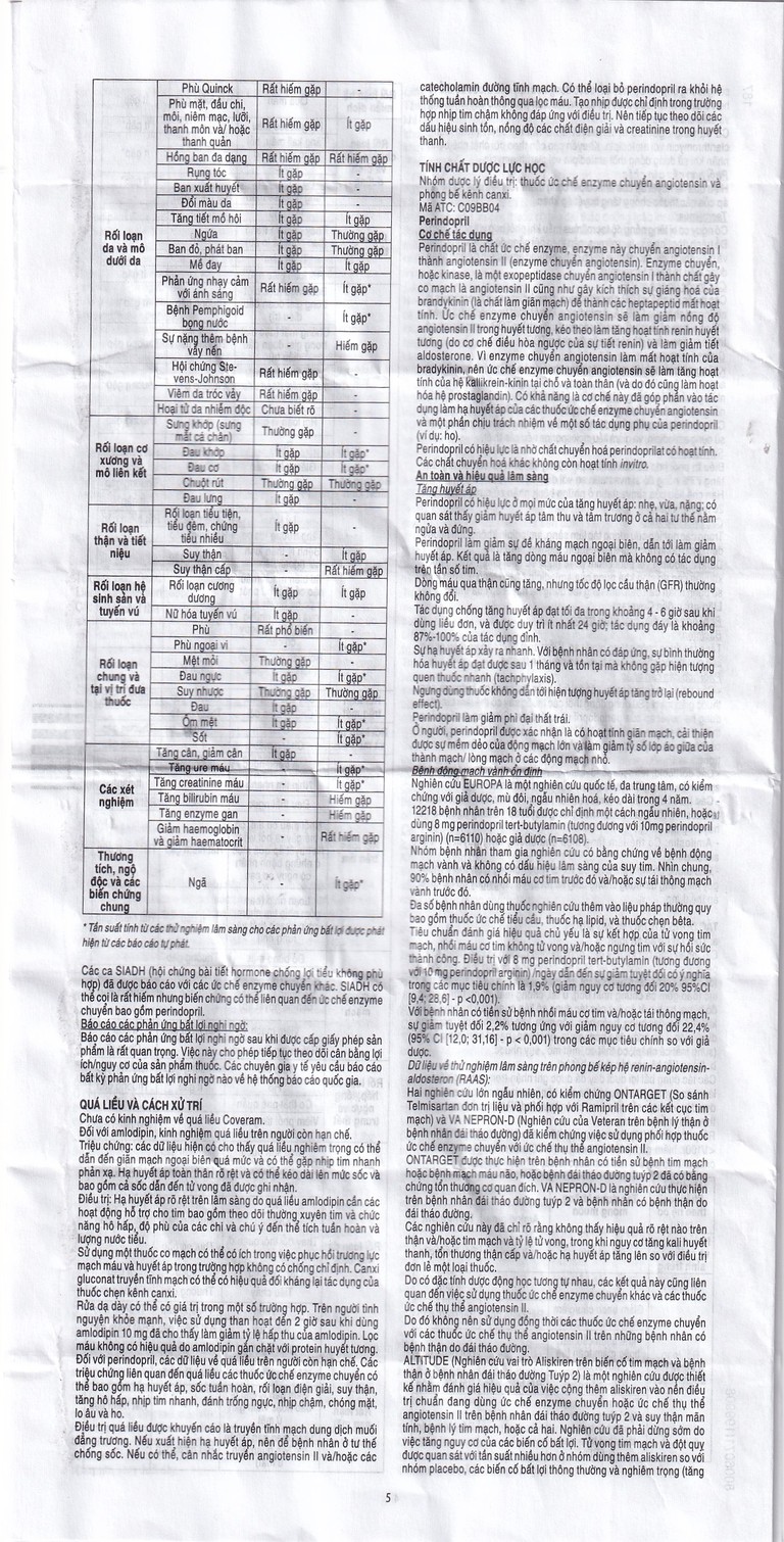 Thuốc Coveram 5mg/10mg Servier điều trị tăng huyết áp (30 viên)