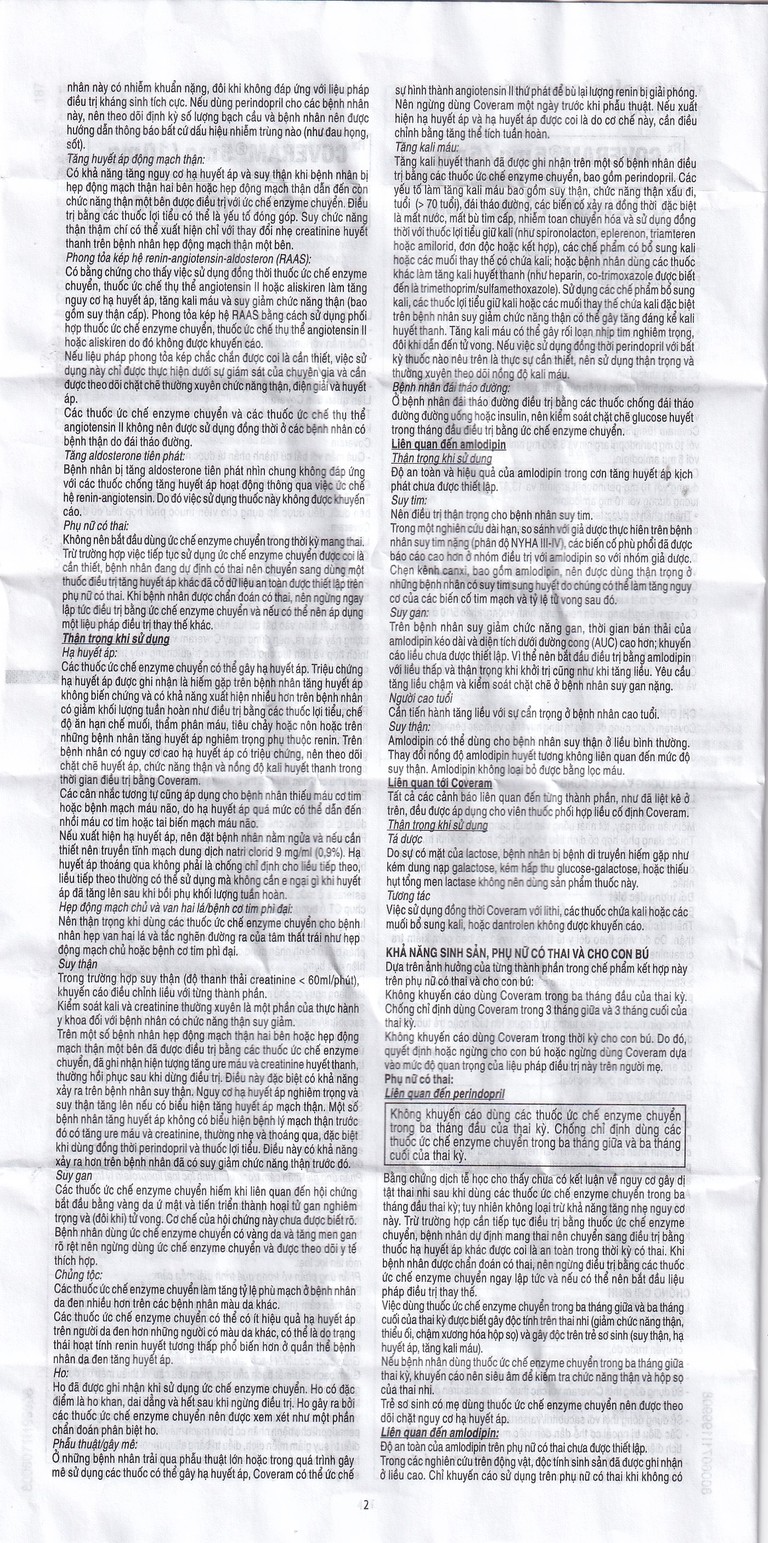 Thuốc Coveram 5mg/10mg Servier điều trị tăng huyết áp (30 viên)