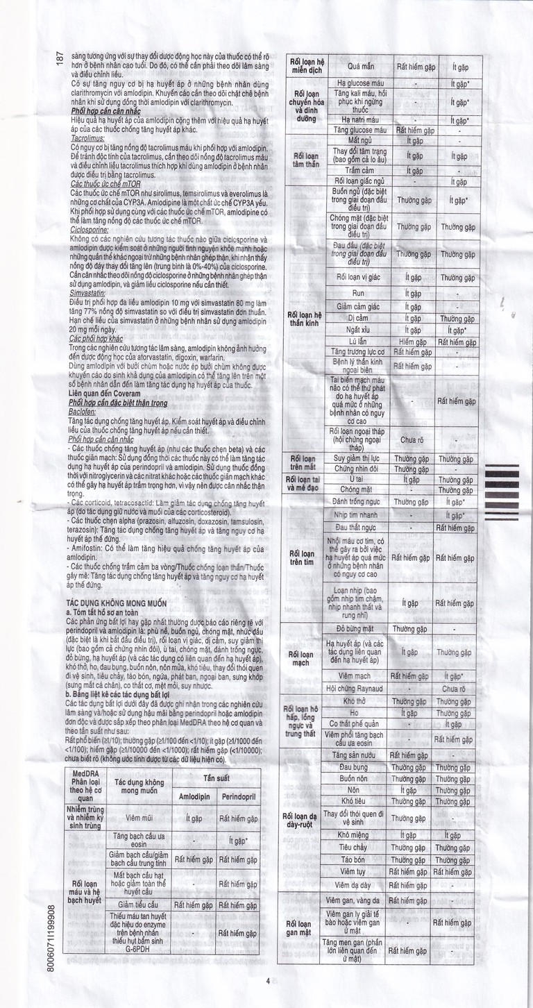 Thuốc Coveram 5mg/10mg Servier điều trị tăng huyết áp (30 viên)