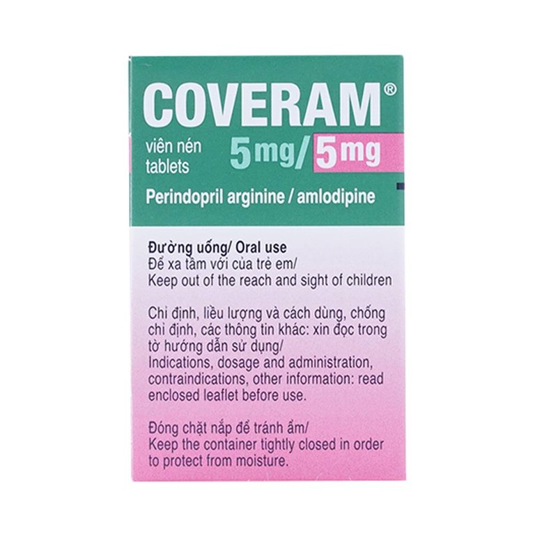 Thuốc Coveram 5mg/5mg Servier điều trị tăng huyết áp (30 viên)