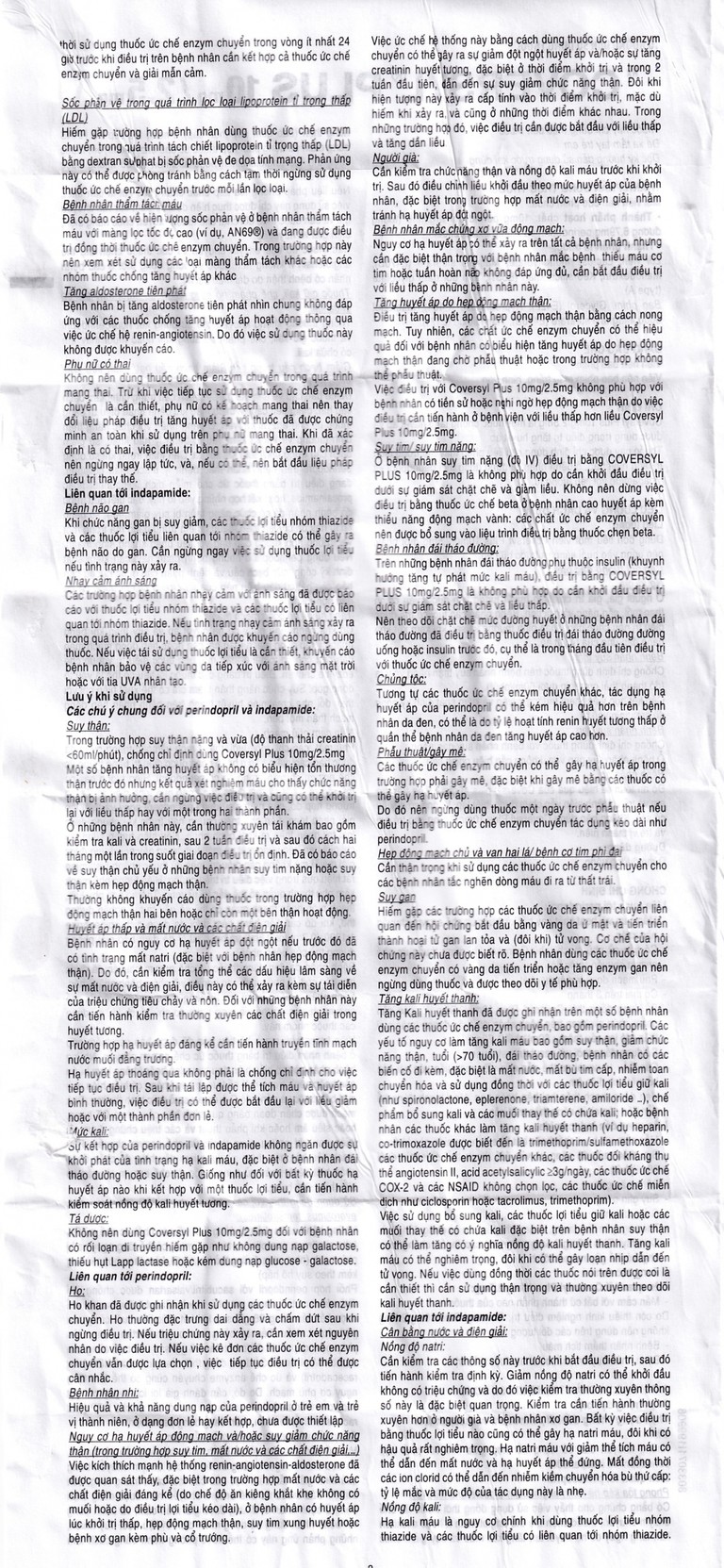 Thuốc Coversyl Plus 10mg/2.5mg Servier điều trị tăng huyết áp (30 viên)